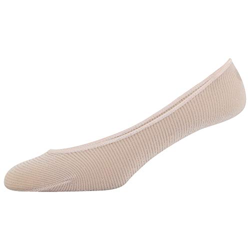 PEDS Women's Sparkle Liner Nylon Ribbed with Lurex, Nude, Black, Blush, Shoe Size: 8-124