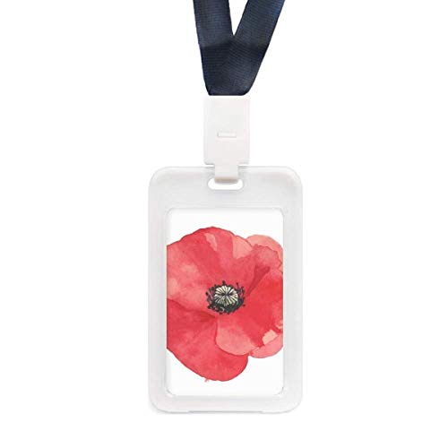 Protège carte d'identité transparent motif floral pour voyage et quotidien