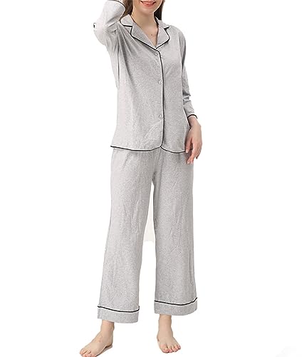 Pyjama casual loungewear pjs set pour femme avec manches longues