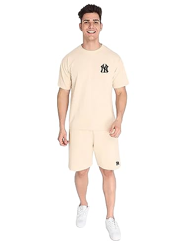 Image of Zombom Men's Co Ord Set || Cotton Lycra Printed Night Dress for Men || Sleepwear Pajama Set for Men || Casual Home Wear Set || Shorts Pajamas Set || Night Suit for Adults