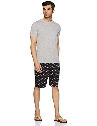 Image of Jockey Men's Regular Fit Cotton Shorts (9005 Black Print11 L)