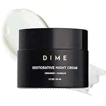 DIME Beauty Restorative Night Cream - Anti-Aging Face Moisturizer with Ceramides, Peptides, Sea Buckthorn and Squalane, Hydrating for Fine Lines and Wrinkles, Vegan, Cruelty-Free, 1.7 oz / 50 ml