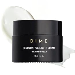 DIME Beauty Restorative Night Cream - Anti-Aging Face Moisturizer with Ceramides, Peptides, Sea Buckthorn and Squalane, Hydrating for Fine Lines and Wrinkles, Vegan, Cruelty-Free, 1.7 oz / 50 ml