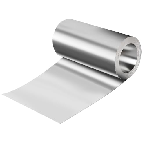 succulentlovers 6 x 33 Aluminum Flashing Roll - Roof Flashing 0.2mm Thickness Aluminum Roof Panels Metal Roof Flashing for Sealing Windows Doors Shed Weatherproofing Areas