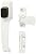 Prime-Line Products K 5116 Push Button Latch with Tie Down, White