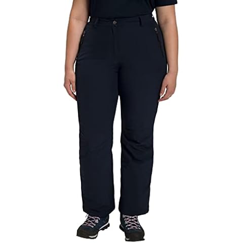 Ulla Popken Women's Thermal Functional Trousers Pants, Black, 20 Cover