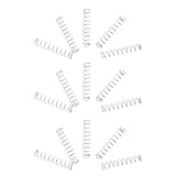 PLAFOPE 20 Stück Kugelschreiber Reparaturfedern Druckfeder Sortiment Kugelschreiberfeder Ersatzfedern Ersatzfedern Für Stifte Kugelschreiberzubehör Minenfedern Silber