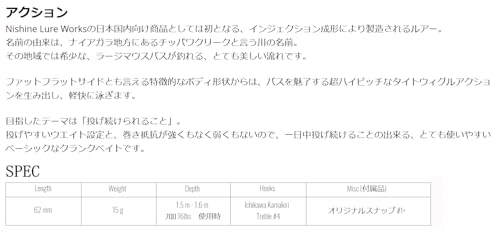 ニシネルアー(Nishine Lure Works) チッパワRB オリジナル #8 スワンプクローフィッシュ 62mm / 15.0g 3枚目