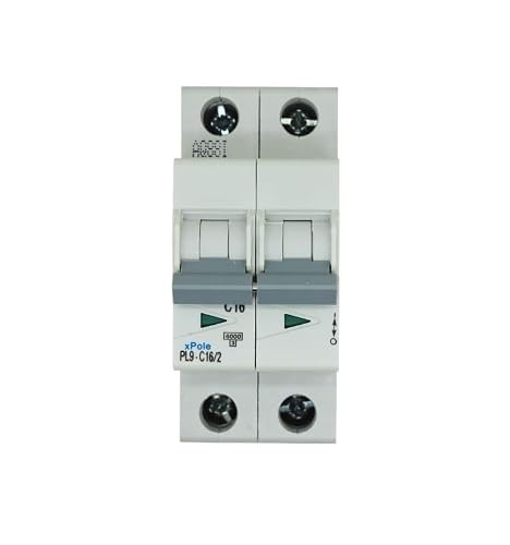 QRUYHBAJU Circuit Breaker PL9-C16/2 6kA