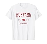 Mustang Oklahoma OK Retro T-Shirts & Gifts