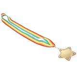 CHILDWEET Medalla de Metal Cordón, Premio Deportivo Unisex de Aleación de Zinc, Medalla de Juego para Competición Escolar y Fiesta Infantil, 1 Pieza, Color Dorado