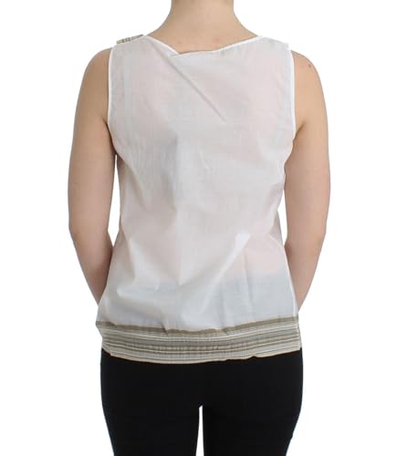 Haut sans manches blanc Ermanno Scervino chic avec nœud