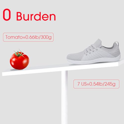 Image of relxfeet Men's Barefoot Shoes Minimalist Cross-Trainer Shoes Wide Toe Walking Shoes Zero Drop Sole Trail Running Sneakers