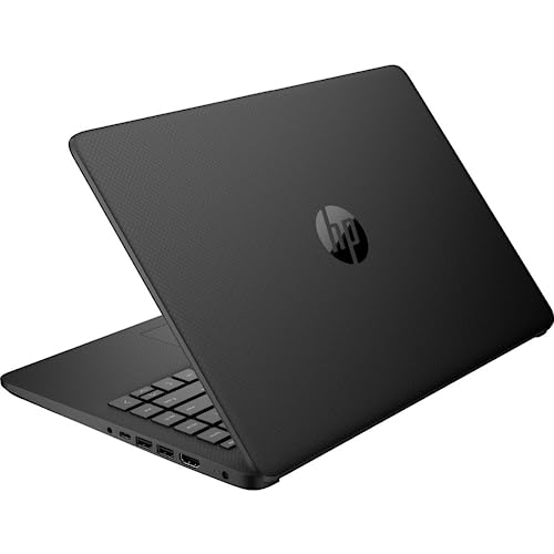 Image of HP Portable Laptop, Student and Business, 14 inch HD Display, Intel Quad-Core N4120, 4GB DDR4 RAM, 64GB eMMC, 1 Year Office 365, Webcam, SD Card Reader, HDMI, Wi-Fi, Windows 11 Home, Black, KKE Mousepad