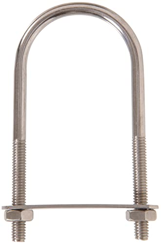 Image of Hardware Essentials U-Bolt Round Saddle Stainless Steel (5 /16 inch x 4-1 /2 inch x 2 inch) 5 Pack