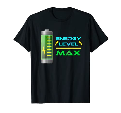Energielevel Max volle Akkuleistung T-Shirt
