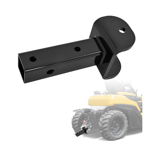 Wutist Sleeve Hitch Adapter Compatible with Garden Tractors Heavy-Duty Hitch Rear One-Pin Mounting Attachment Accessories Black Steel Powder Coated