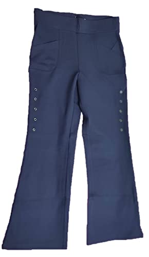 Happening Women- Stretchable-High Waist- Boot Cut/Bell Bottom Trouser-Black/Navy Blue Color-Waist Size 28