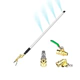 PULJOGDE 24" Radiator Cleaning Wand, Household Car&Truck, 4500 PSL Radiator Pressure Washer Wand with 3 Upgraded 1/4" Quick Couplers Dual-Use Water/Air, Portable Radiator Cleaner Wand Tool