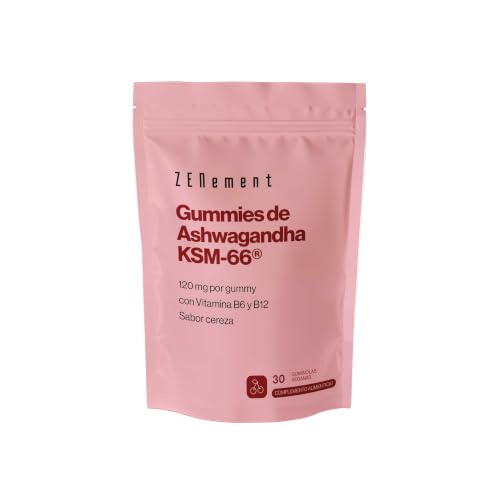 Gominolas Ashwagandha KSM-66 120 mg - 5% Withanólidos - 30 Gummies Veganas
