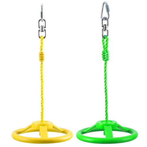 PELLOR Kletterringe Kinder, Lenkradring, Gymnastikringe, Kletterringe für drinnen und draußen