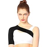 Garqitwan Compression Brace, AC Joint Rotator Cuff Brace Helps Stability, Adjustable Strap Support Sleeves for Women and Men (Medium Right)