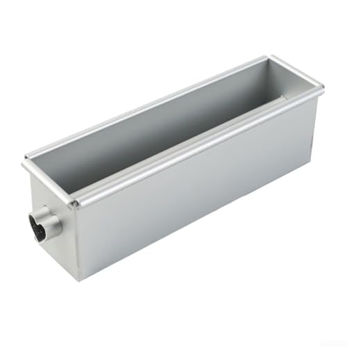 Moule à pain carré en alliage d'aluminium non enduit avec tube central pour la cuisson du pain, des gâteaux, des puddings, des gelées, du pain de viande, nettoyage simple au lave-vaisselle (A)