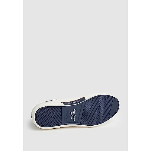Pepe Jeans Kenton Journey M Chaussures en Cuir Blanc
