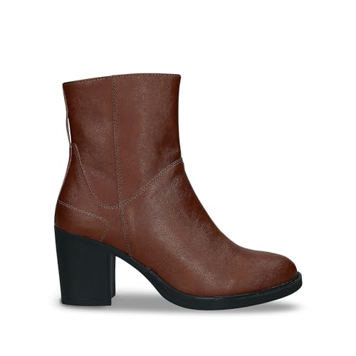 ALICIA Brown : finis les pieds douloureux en bottines de cuir marron