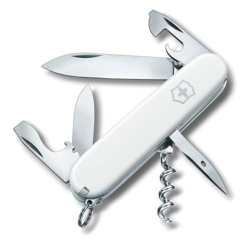 Victorinox Schweizer Taschenmesser, Spartan, Multitool, Swiss Army Knife mit 12 Funktionen, Klinge, Korkenzieher, Weiss