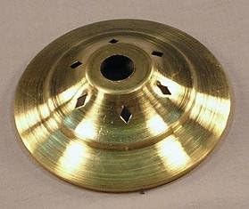 6 inch vented brass vase cap