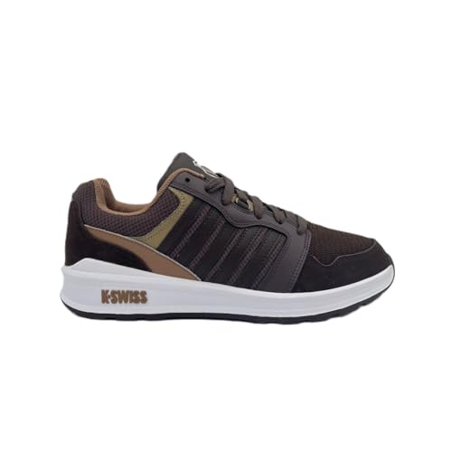 K・SWISS Rival Trainer スニーカー 09079-227M 27.5cm メンズ ホワイト 合成皮革/合成繊維