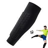 Duroecsain Fußball-Schienbeinschoner – Waben-Kompressions-Wadenpolster...