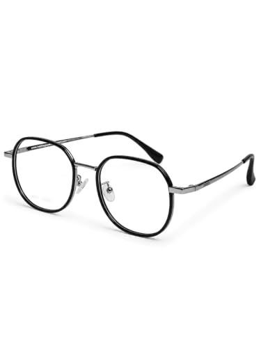 Image of HASHTAG EYEWEAR 3-in-1 Magnetic Clip-On Polarized Sunglasses for Men | Spectacle Frame with UV400 Protection | Day & Night Magnetic Glasses | Clip-On Eyewear for Men