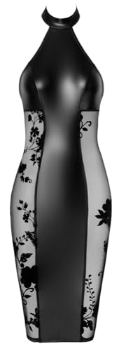 Robe mi-longue noire XL coupe fluide anti-complexes confortable - 5