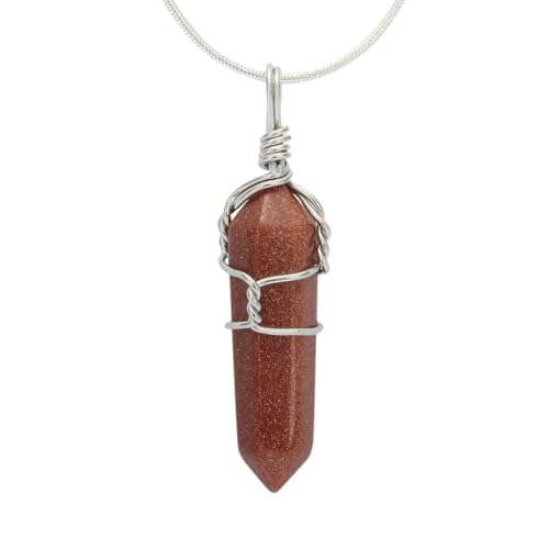 creative club 1pc Real Natural Gold Sand Stone Gemstone Drop