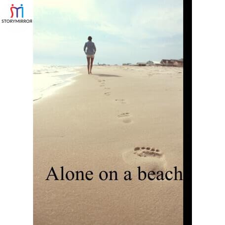 Alone on a beach Podcast Por  arte de portada