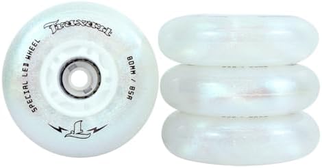 Jogo de Rodas Traxart LED Special Glitter Silver 80mm/85A