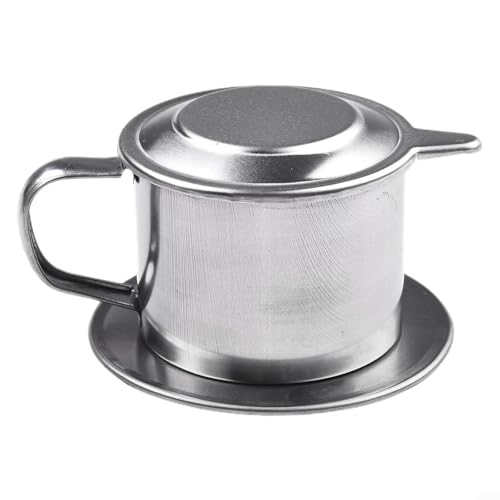 Cafetera tradicional, cafetera vietnamita de acero inoxidable, capacidad de 50 ml/100 ml, prepara café auténtico (50 ml (máx.)) Cafetera tradicional, cafetera vietnamita de acero inoxidable, capacidad de 50 ml/100 ml, prepara café auténtico (50 ml (máx.))