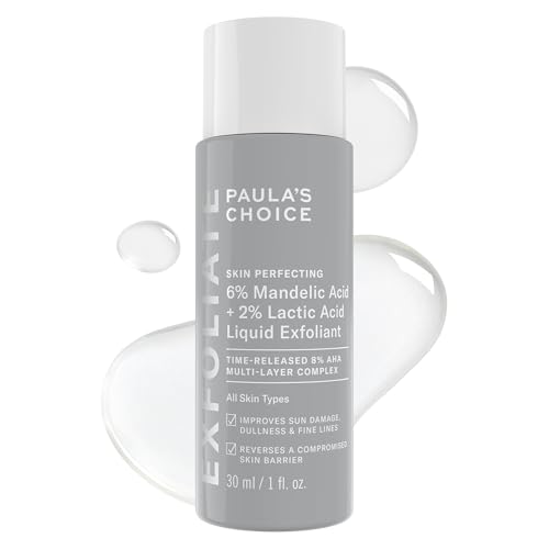 Paula’s Choice Liquid Face Exfoliant 6% Mandelic Acid + 2% Lactic Acid Exfoliant, Gentle Daily AHA...