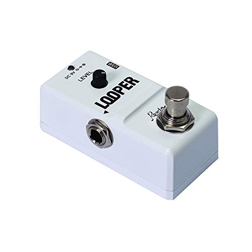 Rowin Tiny Looper Electric Guitar Effect Pedal 10 Minutes of Looping Unlimited Overdubs White …