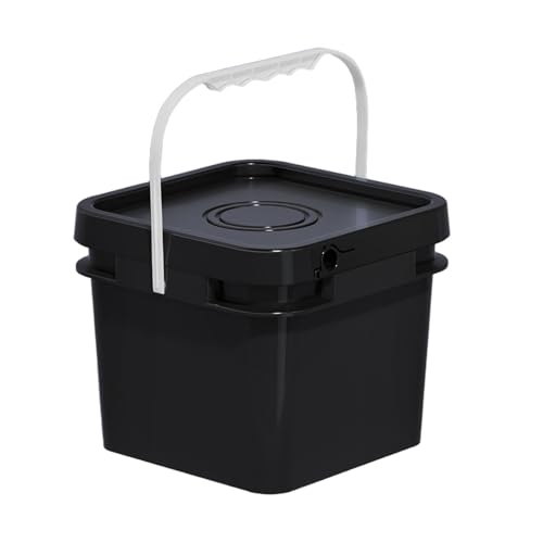 STARTIST Food Storage Pail Square Bucket with Lid Heavy Duty, Multifunctional, Paint Bucket Container for Industrial, Home, Kitchen, 8L