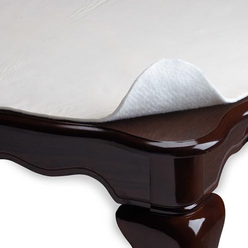 Yourtablecloth Deluxe Cushioned Heavy Duty Table Pad with Flannel Backing 52" X 70"Rectangle White image 5