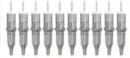 Image of 18RL Tattoo Cartridge Needles (10 Pcs) - Shield Plus Professional Round Liner Cartridges for Bold Outlines & Lining - Compatible with All Cartridge Machines