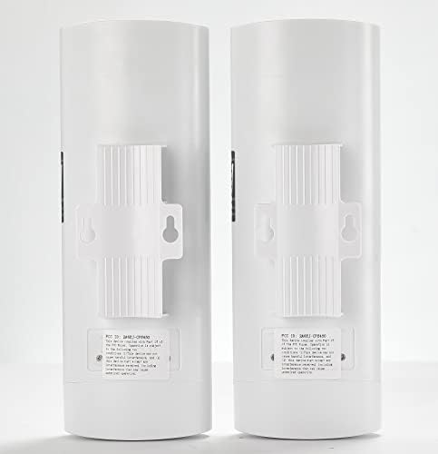 Wireless Bridge,UeeVii CPE-452 Point to Point 5.8G Long Range Outdoor WiFi CPE with 14DBi High-Gain Antenna,24V PoE Adapter,2 LAN Port,for Network and Surveillance Range Extension,2-Pack