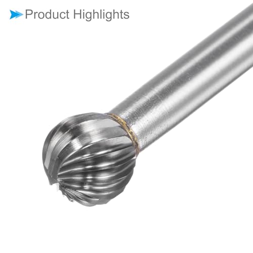 Fresa de carburo de tungsteno 10mm diámetro, vástago 6mm miniatura 5