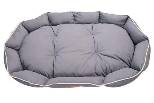 Cama para cães, resistente, resistente a mordidas e arranhões, travesseiro embrulhado, algodão PP in