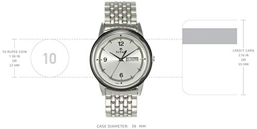 Titan Karishma Analog Silver Dial Men's Watch -NK1638SM01 / NK1638SM01