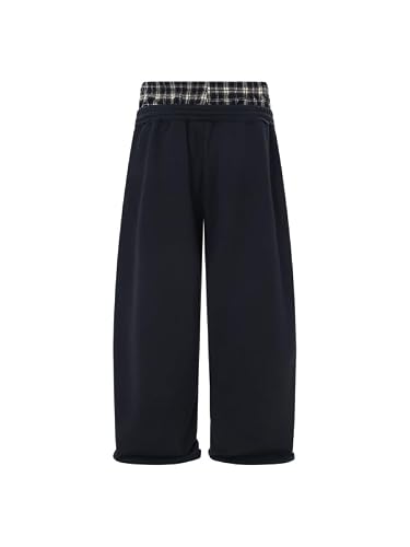 Aelfric Eden Pantalon de jogging patchwork à carreaux pour homme - Survêtement décontracté pour femme - Streetwear ample – vue 5