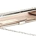 Anladia Satin Steel Crystal Diamante Evening Clutch Bag Prom Bridal Purse
